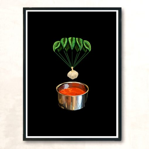 Italian Garlic Basil Tomato Sauce Modern Poster Print