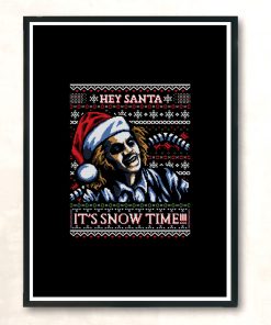 Its Snow Time Modern Poster Print