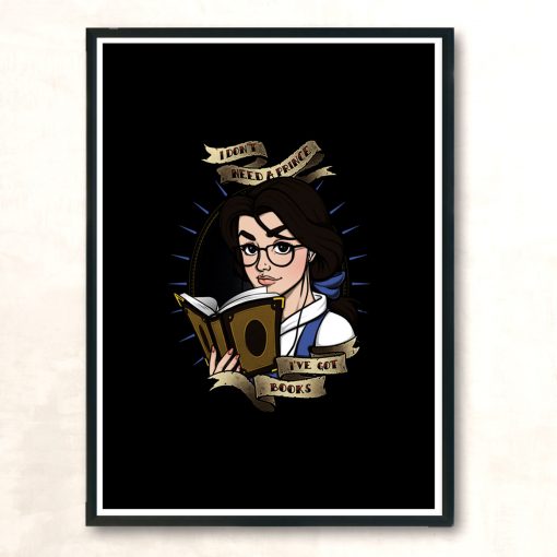 Ive Got Books Modern Poster Print