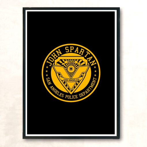 J Spartan Police Badge Modern Poster Print