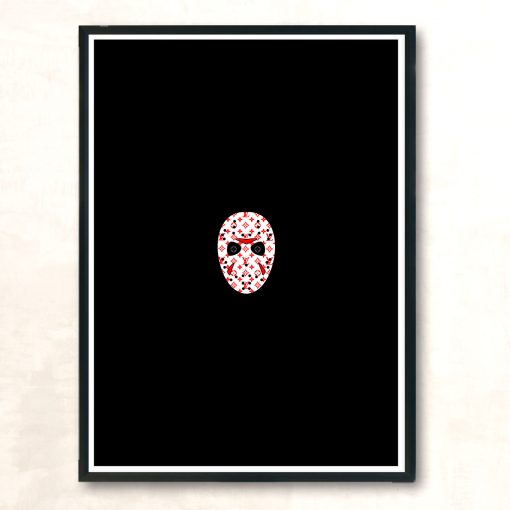 Jason Voorhees Mask Lv Monogram Modern Poster Print