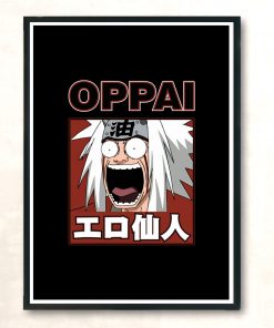 Jiraiya Oppai Modern Poster Print