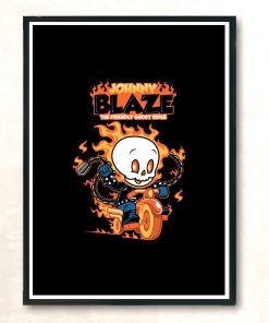 Johnny Blaze Modern Poster Print