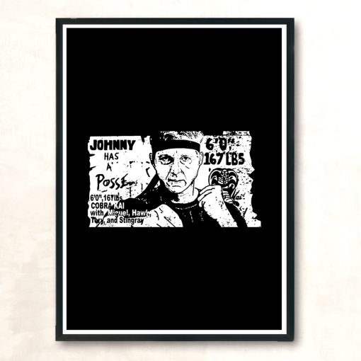 Johnny Has A Posse Modern Poster Print