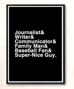 Journalist Modern Poster Print