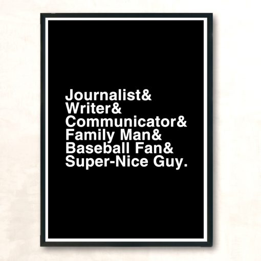 Journalist Modern Poster Print