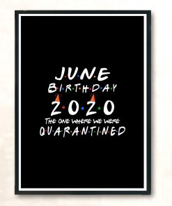 June Birthday 2020 Modern Poster Print