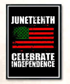 Juneteenth African Flag Black Independence Vintage Wall Poster