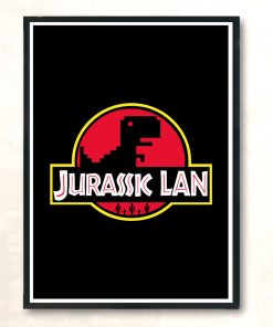 Jurassic Lan Modern Poster Print