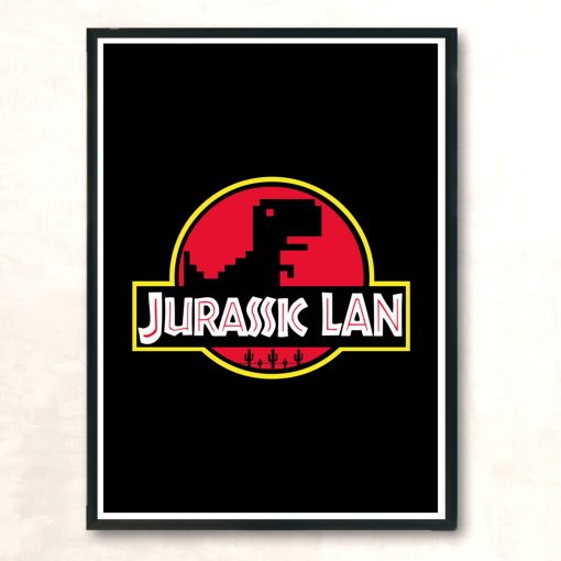 Jurassic Lan Modern Poster Print