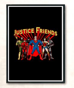 Justice Friends Modern Poster Print