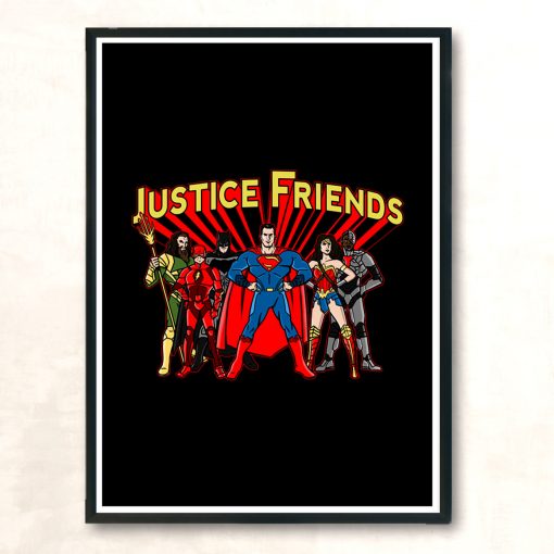 Justice Friends Modern Poster Print