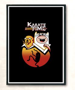 Karate Time Modern Poster Print