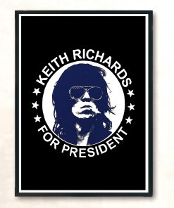 Keith Richards For President Vintage Wall Poster