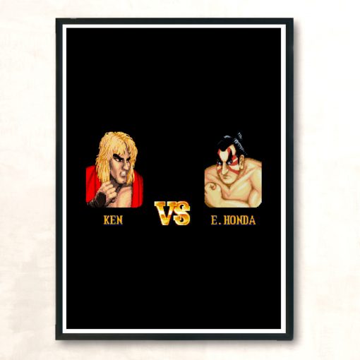 Ken Vs Honda Modern Poster Print