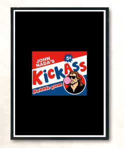 Kickass Bubble Gum Modern Poster Print