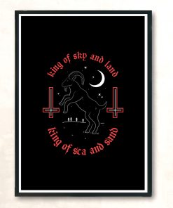 King Phillip Red Modern Poster Print