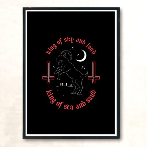 King Phillip Red Modern Poster Print