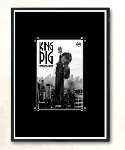 King Pig Modern Poster Print