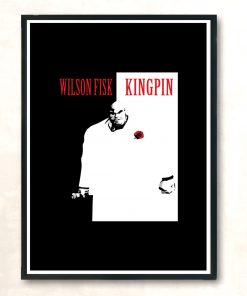 Kingpin Dark Shirt Modern Poster Print