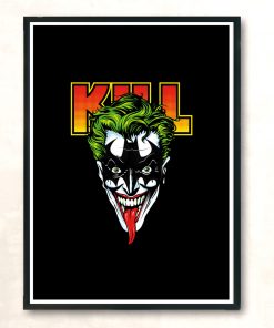 Kiss The Bat Modern Poster Print