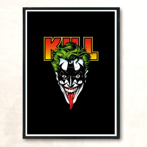 Kiss The Bat Modern Poster Print