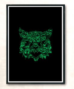 Kitty Witches Modern Poster Print