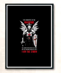 Knights Templar Warrior Modern Poster Print