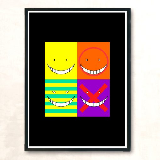 Koro Sensei Faces Modern Poster Print