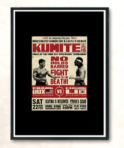 Kumite Fight Movie Poster Modern Poster Print