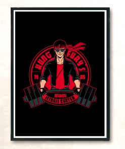 Kung Furys Gym Modern Poster Print