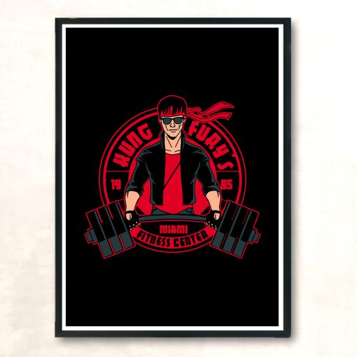 Kung Furys Gym Modern Poster Print