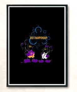 Lakers Champ Kobe N Gigi Modern Poster Print