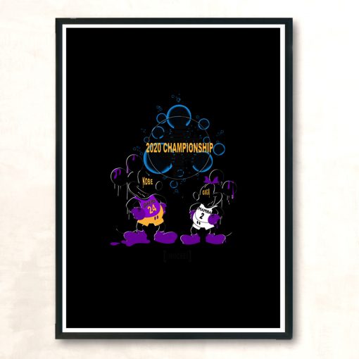 Lakers Champ Kobe N Gigi Modern Poster Print