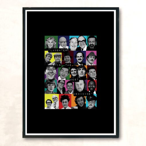 Laughter Is The Best Medicine Modern Poster Print