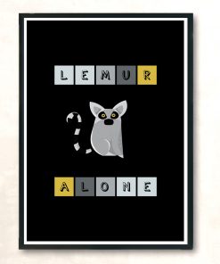 Lemur Alone Modern Poster Print