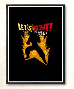 Lets Fight Modern Poster Print