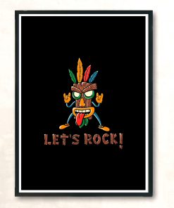 Lets Rock Modern Poster Print