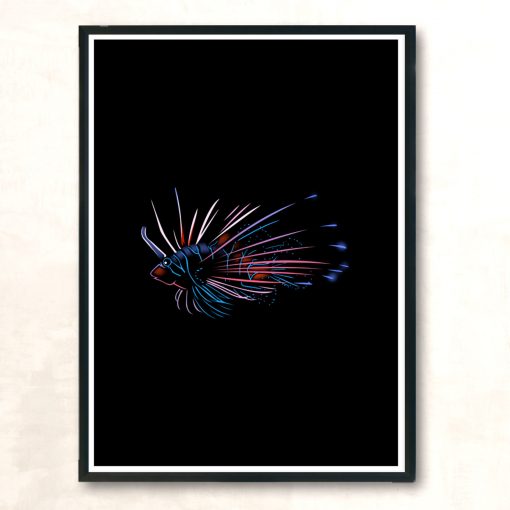 Lion Fish Modern Poster Print