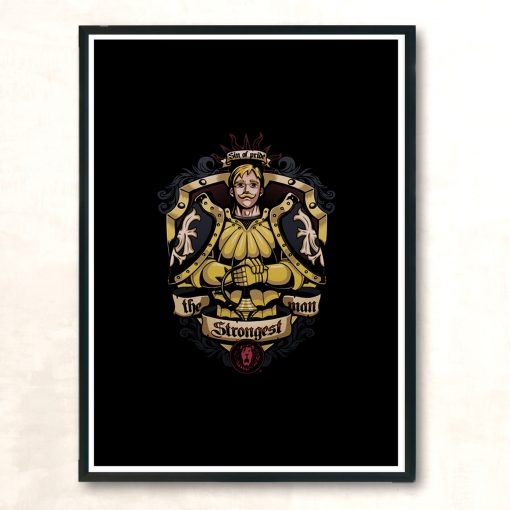 Lions Sin Of Pride Modern Poster Print