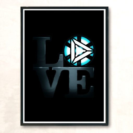 Love Iron Man Modern Poster Print