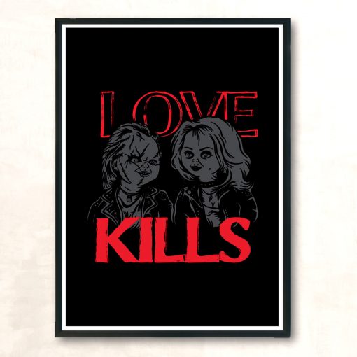 Love Kills Modern Poster Print