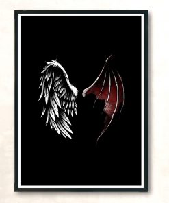 Lucifer Wings Modern Poster Print