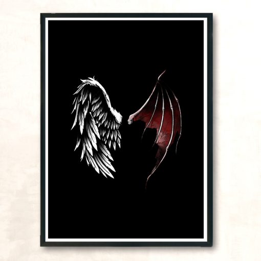 Lucifer Wings Modern Poster Print