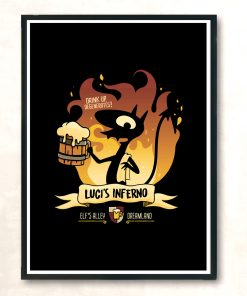 Lucis Inferno Modern Poster Print