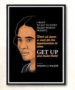 Madam Cj Walker Get Up Vintage Wall Poster