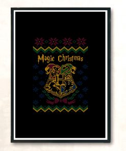 Magic Christmas Modern Poster Print