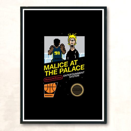 Malice At The Palace Modern Poster Print