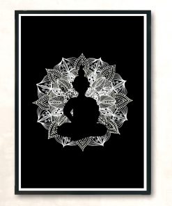 Mandala Circle Buddha Meditation Modern Poster Print