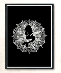 Mandala Circle Mermaid Modern Poster Print